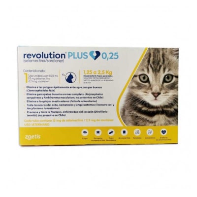 REVOLUTION PLUS GATO 0,25 1,25-2,5 KG