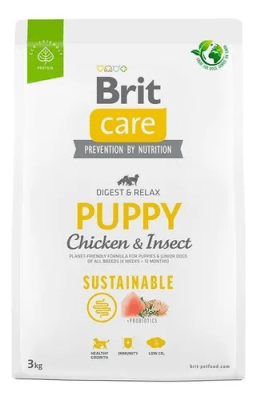 BRIT CARE PERRO CACHORRO POLLO INSECTO 3 KG