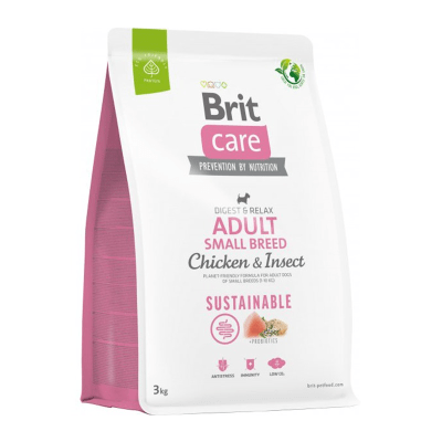 BRIT CARE PERRO POLLO INSECTO ADULTO RAZA PEQUEÑA 3 KG