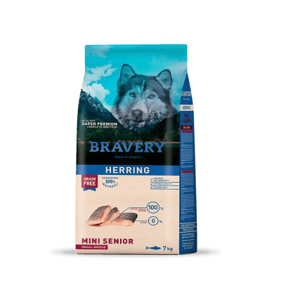 BRAVERY SENIOR SMALL BREED PESCADO 7 KG