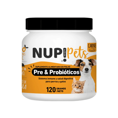 NUP PETS PRE-PROBIOTICO PERRO/GATO CARNE 120 GR