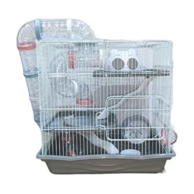 JAULA HAMSTER 3 PISOS CON TUBOS XXL M022B