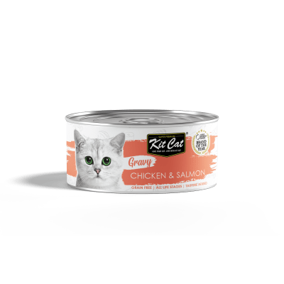 LATA KITCAT GRAVY SERIES POLLO SALMON 70 GR