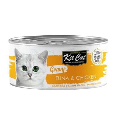 LATA KITCAT GRAVY SERIES ATUN Y POLLO  70 GR1