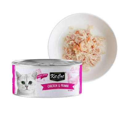 LATA KIT CAT DESHUESADO POLLO CON LANGOSTINO 70 GRS