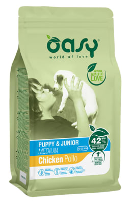 OASY LIFESTAGE PUPPY & JUNIOR MEDIUM POLLO 12 KG