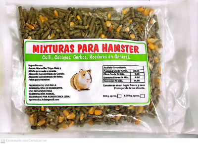MIXTURA HAMSTER Y CUYE 500 GR