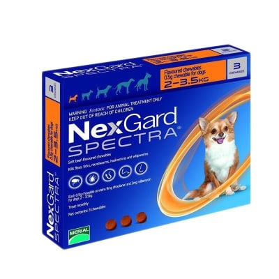 NEXGARD SPECTRA 2-3,5 KG 3 COMP