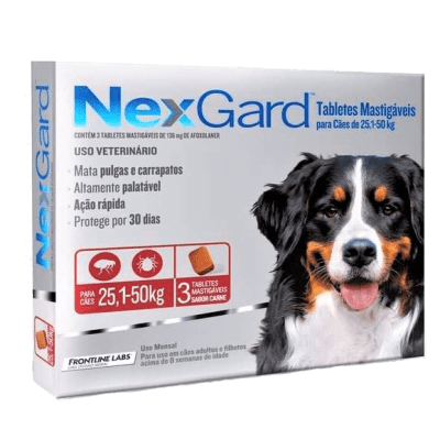 NEXGARD 25-50 KG 136 MG 3 COMP
