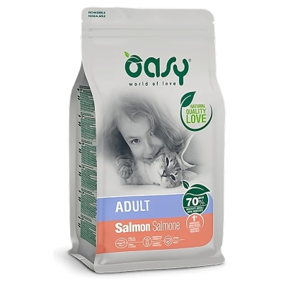 OASY CAT LIFESTAGE ADULT SALMON 1,5 KG