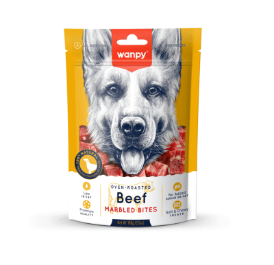 WANPY MARBLED BEEF BITES PERRO 100 GR