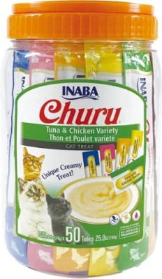 CHURU GATO ATÚN Y POLLO POTE 50 UN1