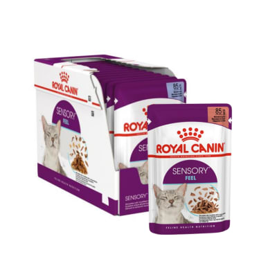 ROYAL CANIN FELINE SENSORY FEEL GRAVY POUCH 85 GR