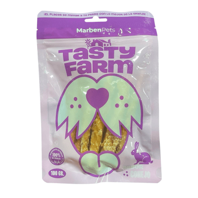 PALO DE CARNAZA CARNE DE CONEJO 100 GR TASTY FARM TF1053