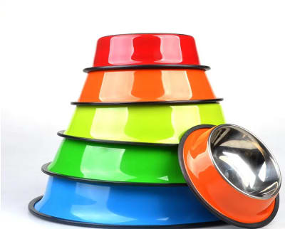 PLATO ACERO INOX. PINTADO 710 ML KE-3204P1