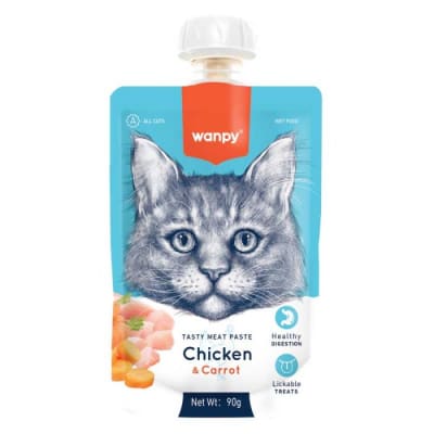WANPY MEAT PASTE GATO POLLO ZANAHORIA 90 GR