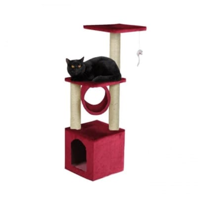 RASCADOR TIPO ARBOL ROJO 30X30X92CM KF8005BR