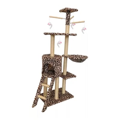 RASCADOR ARBOL LEOPARDO 50X35X140 CAT001LEO