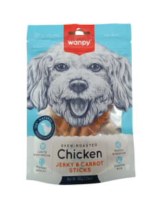 WANPY PERRO JERKY POLLO ZANAHORIA 100 GR