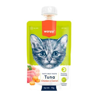 WANPY MEAT PASTE GATO ATUN POLLO ZANAHORIA 90 GR1