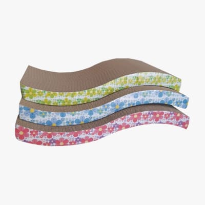 RASCADOR CURVO CON DISEÑO DE FLORES  DS011