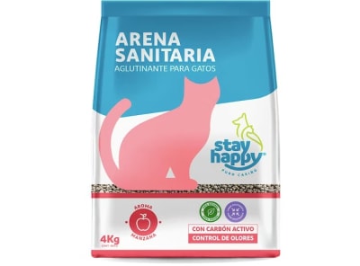 ARENA STAY HAPPY 4 KG MANZANA