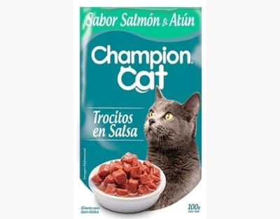 CHAMPION CAT POUCH ATUN SALMON 100 GR1