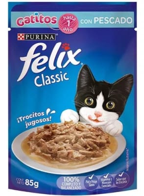 FELIX GATITOS PESCADO POUCH 85 GR