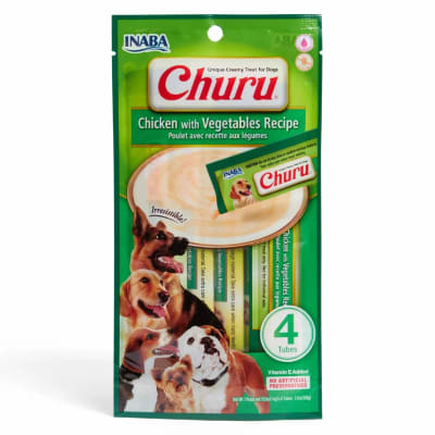 CHURU PERRO 4 UN POLLO VEGETALES