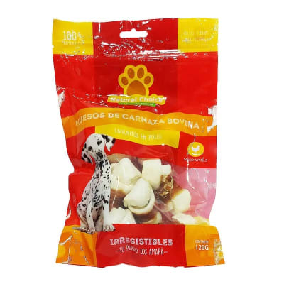 HUESO HC081 9 UN 120 GR ENVUELTOS POLLO