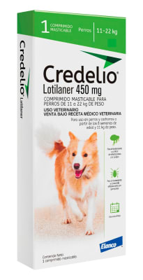 CREDELIO 450 MG PERRO 11 -22 KG 1 COMP