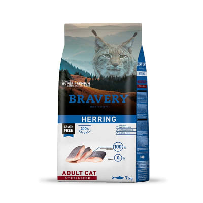 BRAVERY CAT ADULTO ESTERILIZADO PESCADO 7 KG