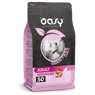 OASY GF ADULTO MEDIUM/LARGE CERDO 12 KG