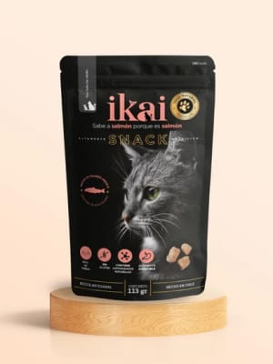 IKAI GATO SNACK HORNEADO SALMON 113 GR1