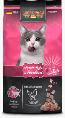 LEONARDO ADULTO LIGHT ESTERILIZADO POLLO 1,8 KG