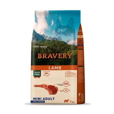 BRAVERY ADULTO SMALL BREED CORDERO 7 KG1