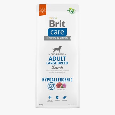 BRIT CARE PERRO ADULTO RAZA GRANDE CORDERO HYPO 12 KG