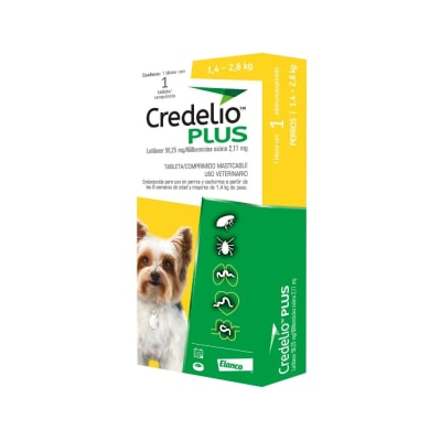 CREDELIO PLUS PERRO 1,4-2,8 KG 1 COMP1