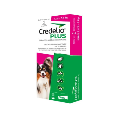 CREDELIO PLUS PERRO 2,8-5,5 KG 1 COMP