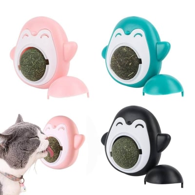 BOLA CATNIP FORMA DE PINGÜINO QQ0012