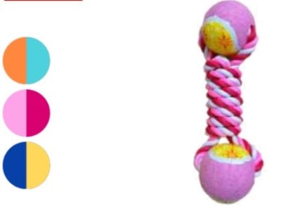 CUERDA TRENZADA DOS PELOTAS TENIS KH25181