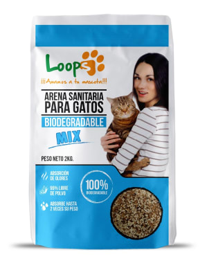 ARENA SANITARIA BIO MIX LOOPS MANZANA 4,5 KG