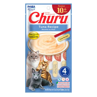 CHURU GATO SENIOR 10+ ATUN 4 UN1