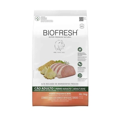 BIOFRESH PERRO ADULTO RAZA PEQUEÑA CERDO Y PIÑA 3 KG
