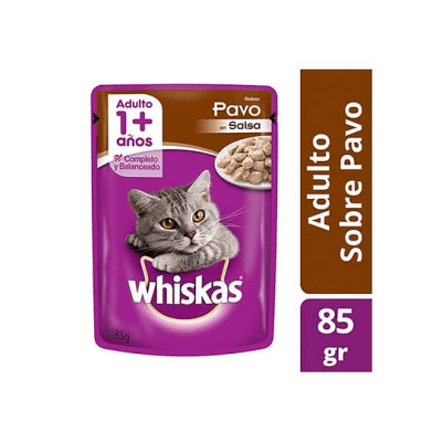 WHISKAS PAVO POUCH 85 GR