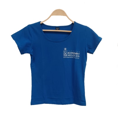 POLERA DEPORTIVA MUJER STRETCH AZUL