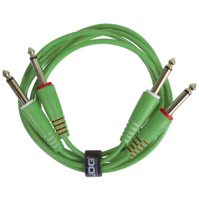 U97002GR UDG Ultimate Audio Cable Set 1/4'' Jack - 1/4'' Jack green Straight1