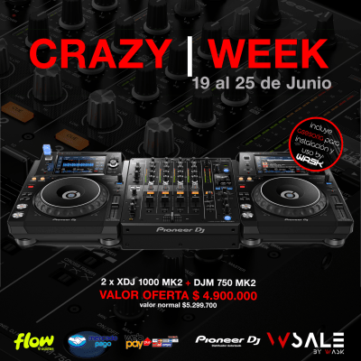 PACK DJM 750 mk2 + XDJ 1000 mk21