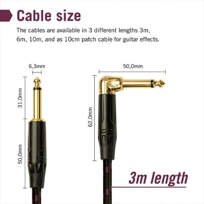 Monkey Banana Solid Link Instrument cable - Klinke 6,3mm / Klinke 6,3mm / 100cm