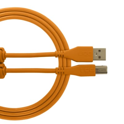 U95001OR	UDG Ultimate Audio Cable USB 2.0 A-B Orange Straight 1m